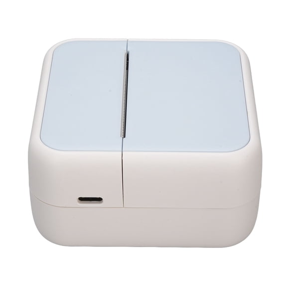 Suodoka Portable Thermal Label Printer Inkless Bluetooth Pocket Barcode Sticker Printer Machine with 5 Rolls Printing Paper for Small Business Home Office Organization, Sky Blue