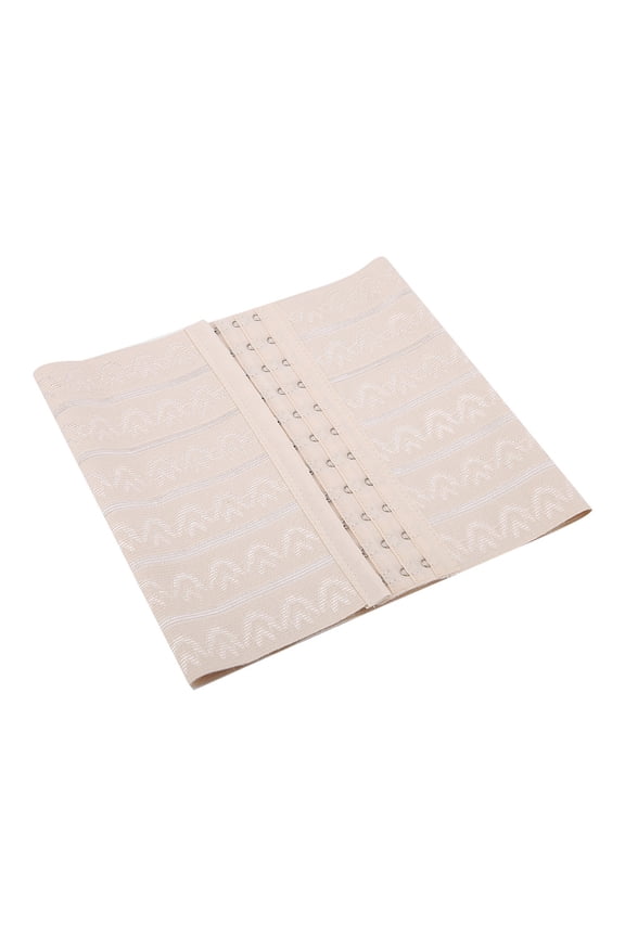 Postpartum Belly Belt for Women, 3-Row Hook Adjustable Maternity Waist Wrap, Elastic Support Band Recovery Girdle Shapewear, Beige, Size XL (8.26 inches / 21 cm Wide)