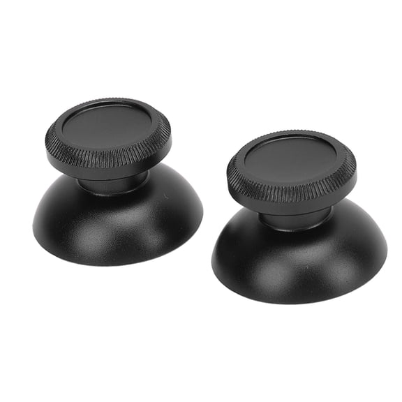 Suodoka Premium Aluminum Alloy Thumbstick Caps Joystick Grips Replacement Accessories for Xbox One and PS4 Controller, 2-Piece Set, Matte Black (0.95 in / 2.4 cm)
