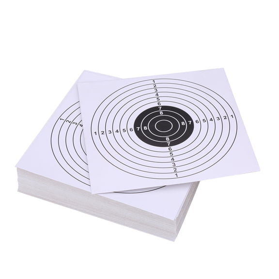 Suodoka Premium Archery Paper Targets 14x14cm 100 Pcs Heavy Paperboard Shooting Practice Target Face Accessories for Arrow Bow Hunting and Slingshot Practicing (White) 5.5 x 5.5 inches / 14 x 14 cm