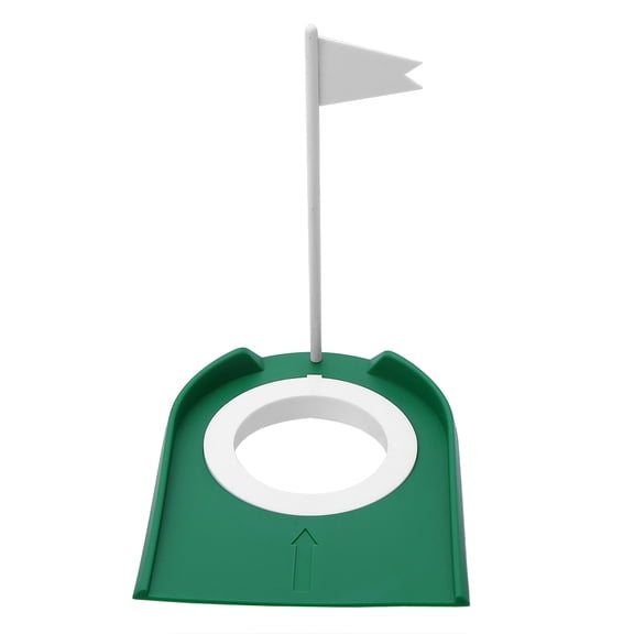 Suodoka Premium Golf Putting Cup with Adjustable Inner Ring White Flag Target Precision Practice Hole Rim for Office Indoor Outdoor Green Training Mat, 7.09 x 5.31 inches / 18.0 x 13.5 cm