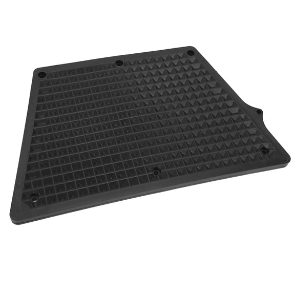 Suodoka Premium Heavy Duty PVC Outboard Transom Plate Grid Design Trapezoidal Engine Mounting Pad Bracket for Inflatable Boat Kayak Yacht Black 12.6 x 7.6 inches / 32 x 19.4 cm