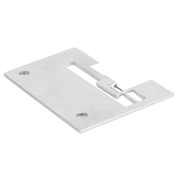 Suodoka Premium Iron Needle Plate Replacement Accessory Tool for Overlock Sewing Machines, Durable Flat Metallic Guard Cover Essential Craft Gear for Garment Repair and Hobby Projects (3.15 inches)