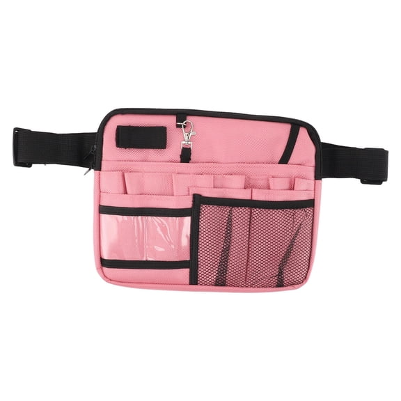 Suodoka Premium Nurse Fanny Pack and Doctor Supplies Waist Bag Organizer with Multi Compartments Medical Pocket Belt for Hospital Professionals, Pink (11.8 x 7.9 x 0.8 inches / 30.0 x 20.0 x 2.0 cm)