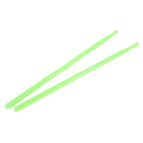 Suodoka Premium Nylon Drumsticks 2-Piece Set Durable Portable Exercise Drum Sticks Replacement Rods for Acoustic and Electronic Percussion Instruments, 16.54 Inches Long, Grass Green
