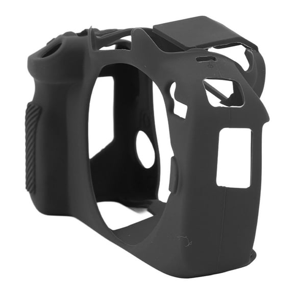 Suodoka Premium Silicone Camera Case for Canon R50 Mirrorless Camera, Anti-Slip Scratch Resistant Soft Housing Cover, Slim Fit Protective Skin Shield Accessory (6.3 inches / 16 cm Length) - Black