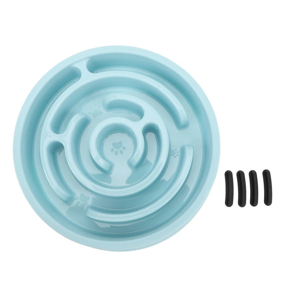 Suodoka Premium Slow‑Feeder Bowl – Circular Maze Design with Neck Protection for Dogs & Cats, Dishwasher Safe, 8.27" Diameter