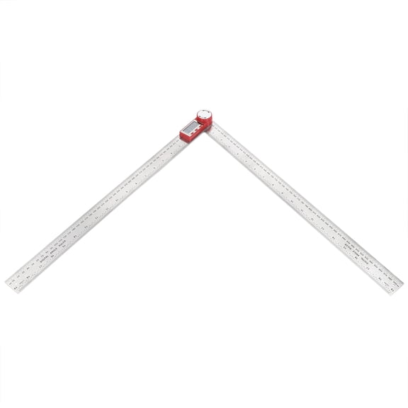 Suodoka Premium Stainless Steel Digital Ruler, 360 Degree Electronic Angle Measuring Tool, 20 inches / 50 cm