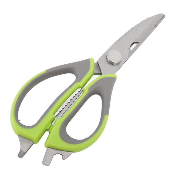 Suodoka Premium Stainless Steel Kitchen Scissors Heavy Duty Multipurpose Cooking Shears for Meat Poultry Bone Fish and Vegetables with Magnetic Protective Cover, 8.86 inches / 22.5 cm, Black
