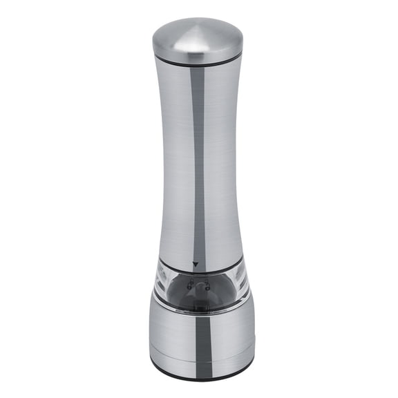 Suodoka Premium Stainless Steel Manual Salt & Pepper Mill Grinder Acrylic Visible Window Kitchen Cooking Tool, 8.46 inches / 21.5 cm