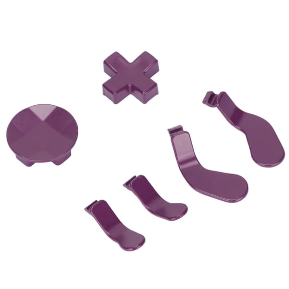 Suodoka Premium Stainless Steel Metal D Pads and Paddles Replacement Parts Controller Accessories Kit for Xbox One Elite Series 2, Enhanced Tactile Feedback, Purple