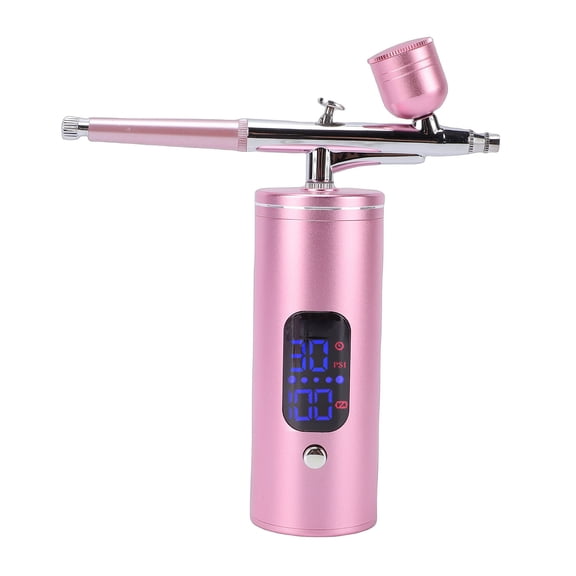 Suodoka Professional Airbrush Kit with Compressor Cordless Handheld 30PSI Adjustable Pressure 0.35mm Nozzle for Nail Art Painting Makeup