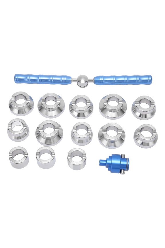 Professional Stainless Steel 5537 Watch Back Case Opener Closer Remover Repair Tool Kit for Watchmaker, 15 Pieces (9.06 inches / 23 cm)