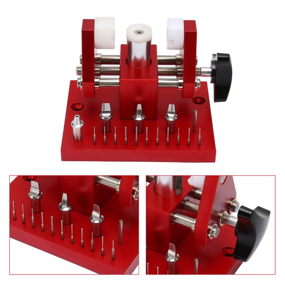 Suodoka Professional Watch Back Case Cover Opener Watchmaker Repair Tool Set (20 Pcs), Band Link Remover & Adjustable Workbench Kit, 8.27 inches / 21 cm Packaging, Essential Maintenance Equipment