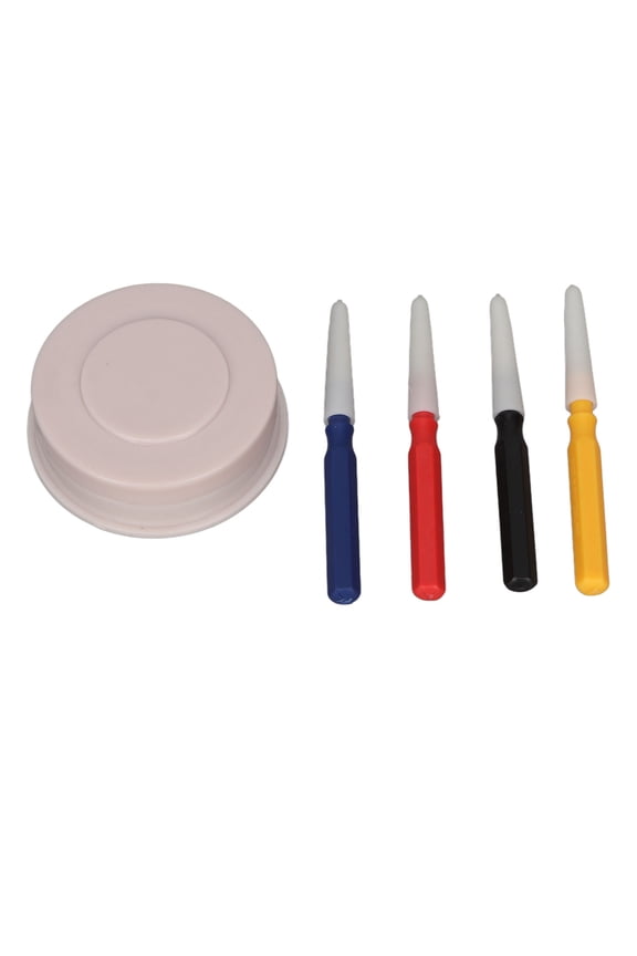 Professional Watch Oiler Set, Premium Oil Cup with 4 Pcs Oil Pen Different Tip Sizes, Essential Watch Repairing Accessory Tool Kit for Watchmakers and Hobbyists, Multicolor