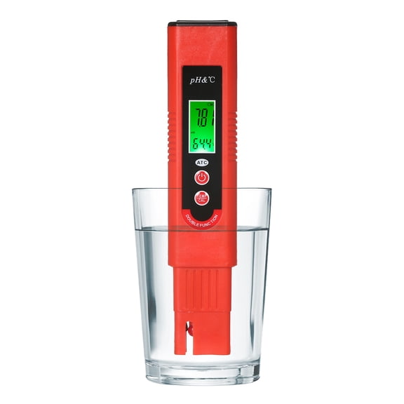 Suodoka Professional pH-007T Pen-Type pH Meter (15 cm / 5.9 inches) - High Precision Water Tester with ATC, Auto Calibration, Backlight LCD