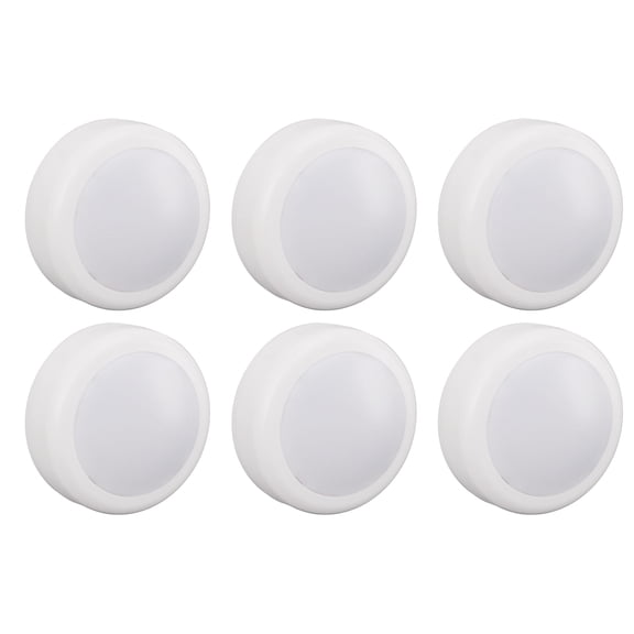 Suodoka Puck Lights 13 Colors LED Under Cabinet Lighting Wireless Remote Control Battery Operated Push Lights 6 Pack 3 Inches / 7.6 cm for Kitchen Closet Bedroom Wall Accent Lamp