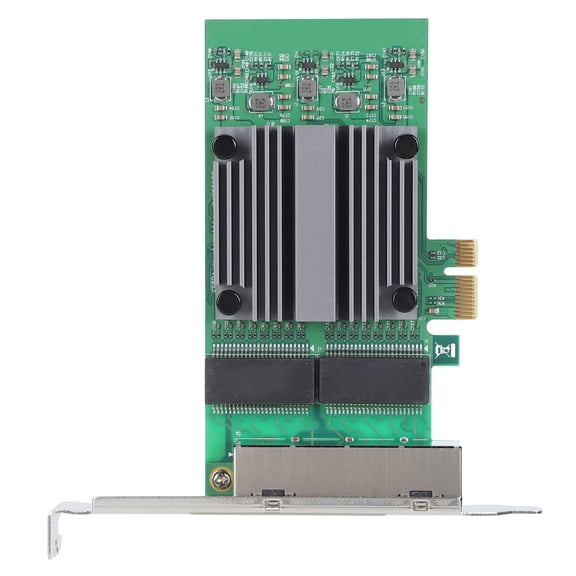 Suodoka Quad Port PCIe Gigabit Ethernet Adapter 10/100/1000Mbps Network LAN Card for Windows Server, Ubuntu, Vmware (9.06 inches / 23.00 cm)