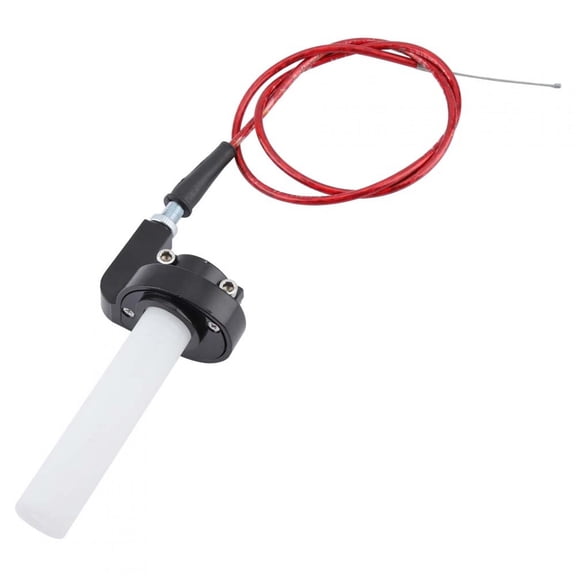 Suodoka Quick Turn Twist Handlebar Throttle Grip & Cable Replacement for 50cc-250cc 4-Stroke Motorcycle Dirt Bike Mini Bike 4.5 inches / 11.5 cm Red