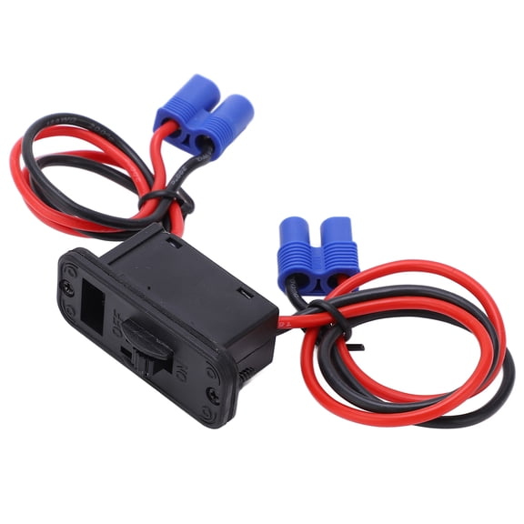 Suodoka RC High Current Switch On Off Control System Accessory Replacement Parts for Remote Control Car and Aircraft Models with 18AWG Wire Plastic Silicone Copper Material 1 Count