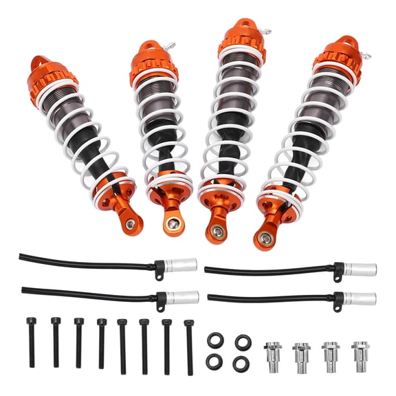 Suodoka RC Shocks Replacement Damper Springs Absorber Aluminum Alloy for ZD Racing 1/7 DBX-07 Orange Titanium (9.45 inches / 24 cm)