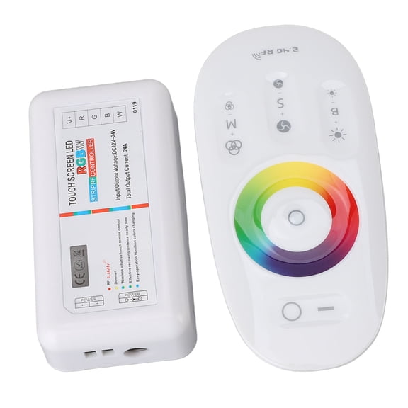 Suodoka RF LED Remote Controller 2.4GHz Wireless Touch RGB Dimmer Switch for DC 12-24V LED Strip Lights High Capacity 24A Output Advanced Color Control System[cite: 1]