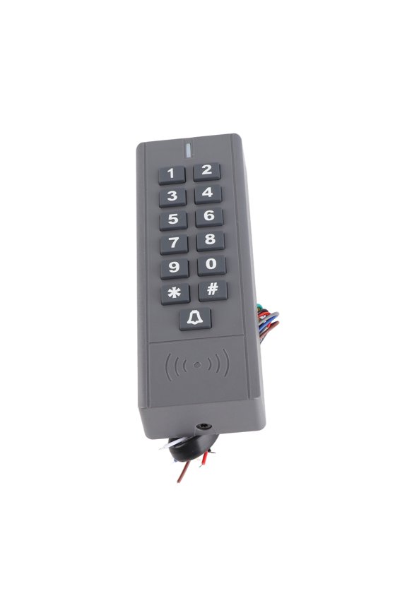 RFID Keypad Access Control System, Door Security Card Reader with Password, IP67 Water Resistant, 125Khz, 3000 Users Capacity, Black, 5.3 inches