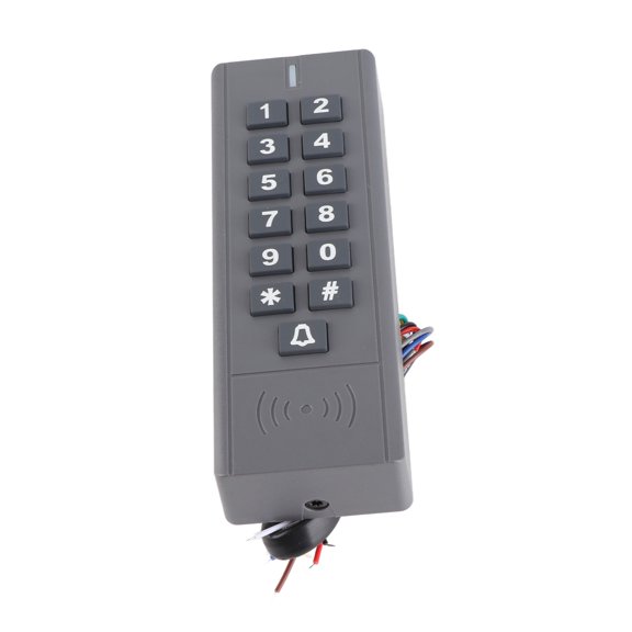 Suodoka RFID Keypad Access Control System, Door Security Card Reader with Password, IP67 Water Resistant, 125Khz, 3000 Users Capacity, Black, 5.3 inches
