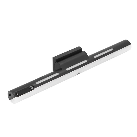 Suodoka RGB Rechargeable Light Bar Magnetic Under Cabinet Light with Remote Control, Dimmable 3 Colors Adjustable 1800mAh Battery Night Light for Closet Desk, Black (11.8 inches / 30 cm)