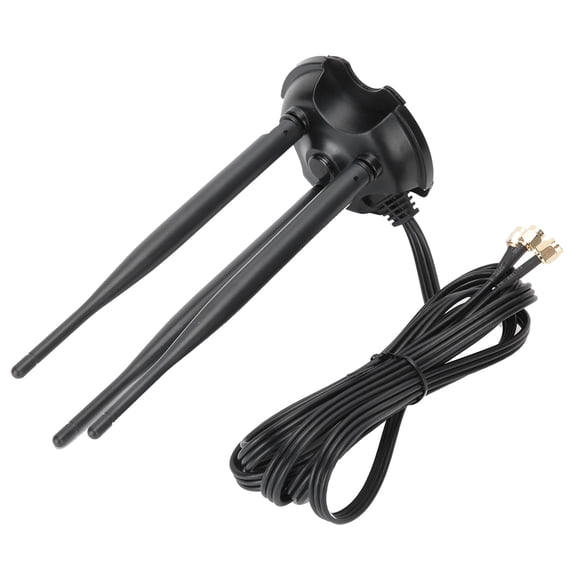 Suodoka RP-SMA Antenna Dual Band WiFi Wireless Router Network Extension Wire 2.4G/5.8G 6dBi High Gain Magnetic Base 6.6 ft / 2 m