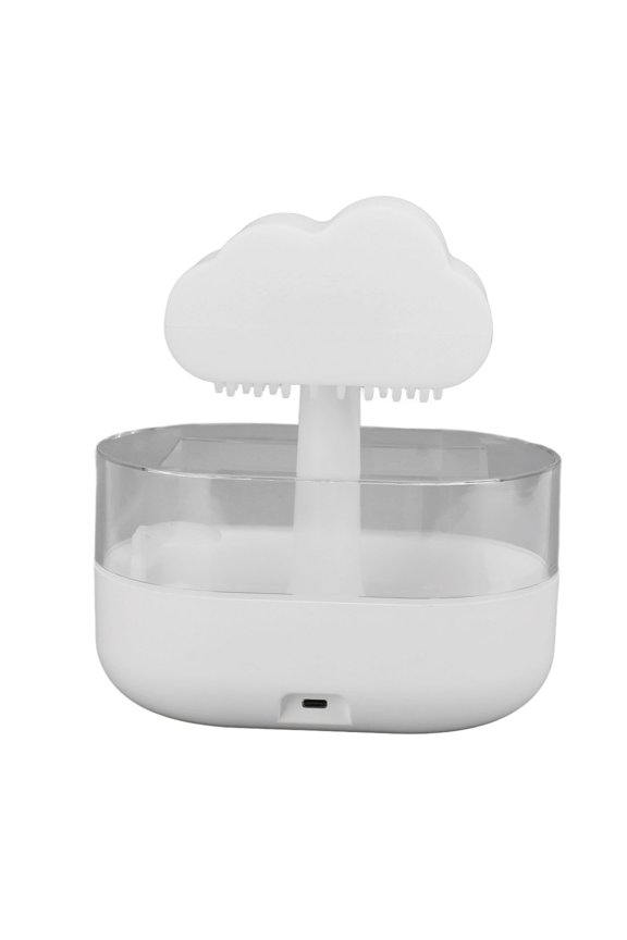Suodoka Rain Cloud Humidifier Water Drip, 7 Colors LED Night Light Cloud Aromatherapy Diffuser, 200ml Ultrasonic Cool Mist Humidifier for Sleeping Relaxing, White (7.1x4.7x7.8 inches / 18x12x19.8 cm)