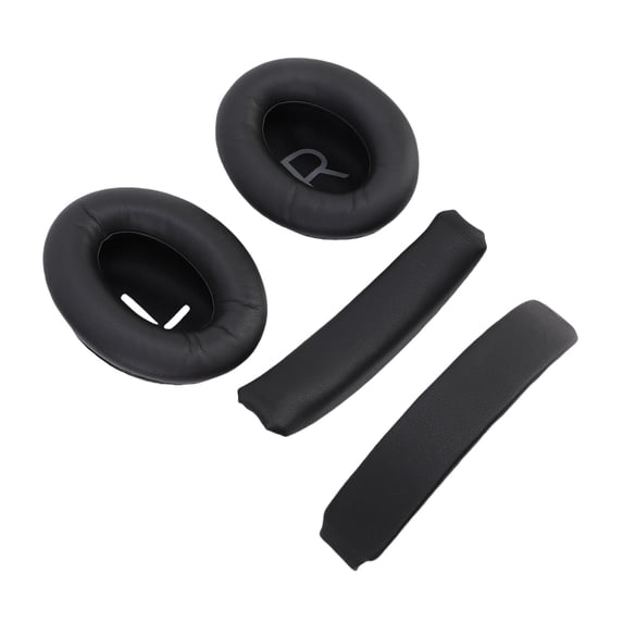 Suodoka Replacement Earpads for Bose QuietComfort 45 QC45 SC SE Wireless Headphones, Protein Leather Ear Cushions and Headband Pad Kit, Black (7.08 inches / 18 cm)