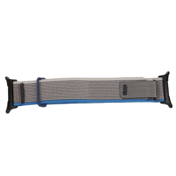 Suodoka Replacement Nylon Loop Strap for Samsung Galaxy Watch 7 Ultra 47mm (1.85 inches) - Rugged Outdoor Sport Woven Wristband for Men and Women, Blue Gray