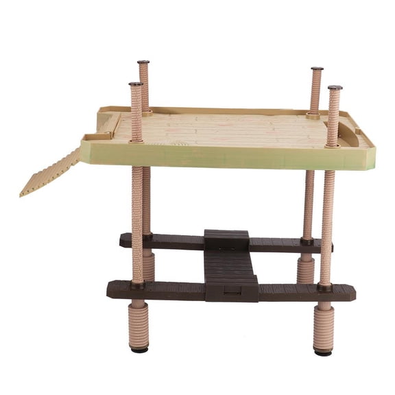 Suodoka Reptile Floating Island Basking Platform Durable, NonToxic, 11.4" x 16.1" for Turtles, Frogs & Salamanders, EasyClean, Natural Aquatic Dcor