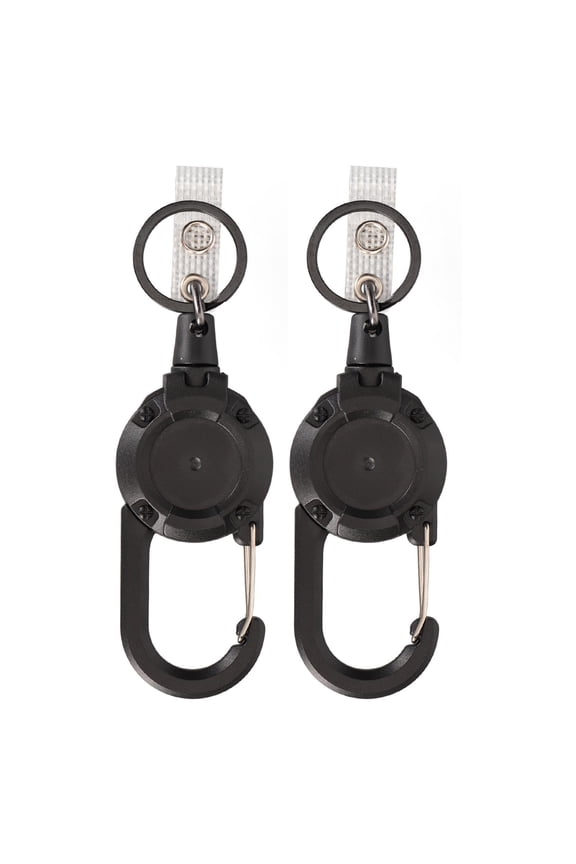 Retractable Keychain  Durable ABS, 60cm Magnetic Reel, MultiKey Hook & Loop, EasyRelease, Stylish & Practical for Everyday Use