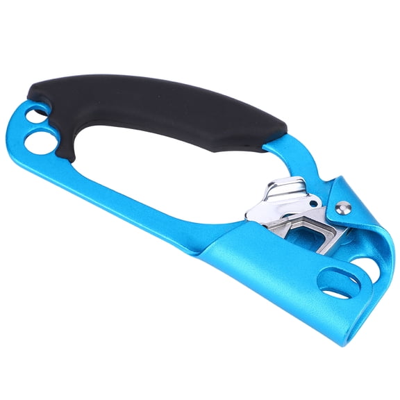 Suodoka Right Hand Handheld Climbing Ascender Riser, 7075 Aviation Aluminum Alloy Rock Climbing Equipment, Blue, 11.64 oz / 330 g