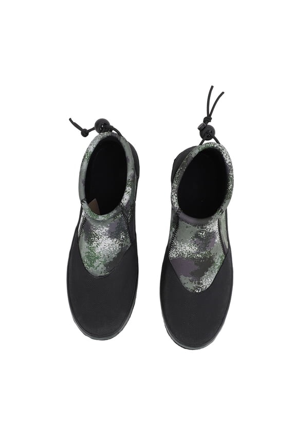 Rock Fishing Shoes Prevent Slip Felt Sole Professional Neoprene Fishing Boots with Steel Nails for Men Women OD Green Size 9