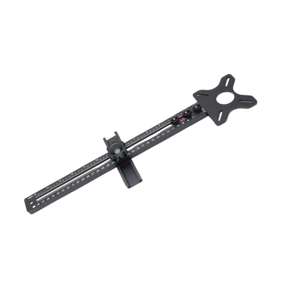 Suodoka Router Milling Groove Bracket Aluminum Alloy Multi Functional Router Circle Cutting Guide Jig for Precision Woodworking, Durable Adjustable Trimming Machine Base (17.36 in / 44.1 cm)