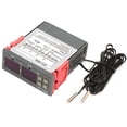 thumbnail image 1 of Suodoka STC-3008 Dual Display Digital Temperature Controller Thermostat with 2 NTC Probes DC24V (2.95 in / 75 mm), 1 of 9