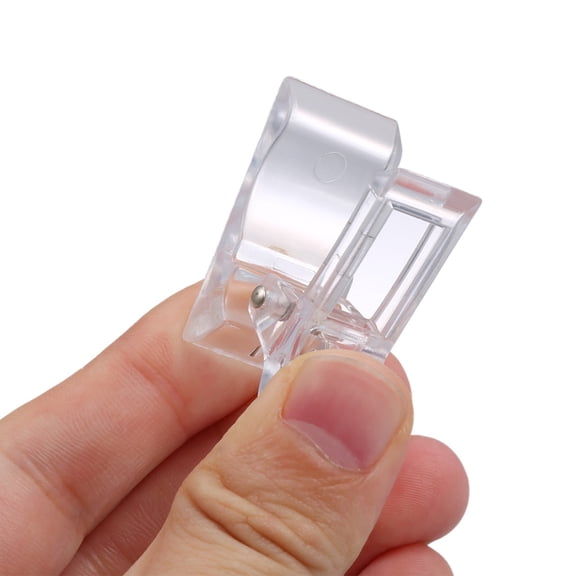 Suodoka Set Of 5Pcs Transparent Nail Gel Quick Building Nail Tips Clips Finger Nail Extension UV LED Plastic Builder Clamps Manicure Art Tool Kit For Polygel
