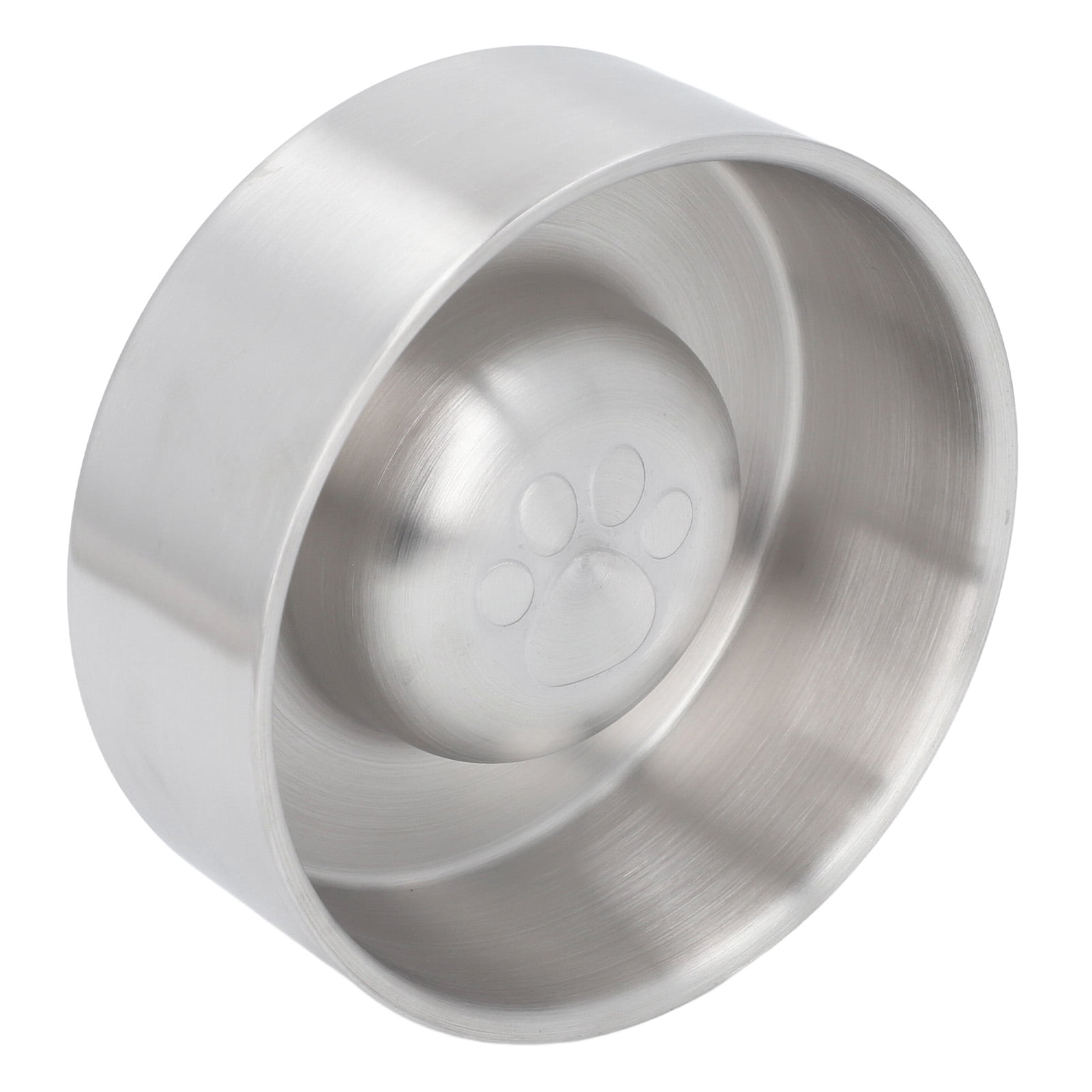 Suodoka Slow Feeder Dog Bowls Stainless Steel Slip Resistant Pet Feeding Bowl Small 6.7 in / 17 cm