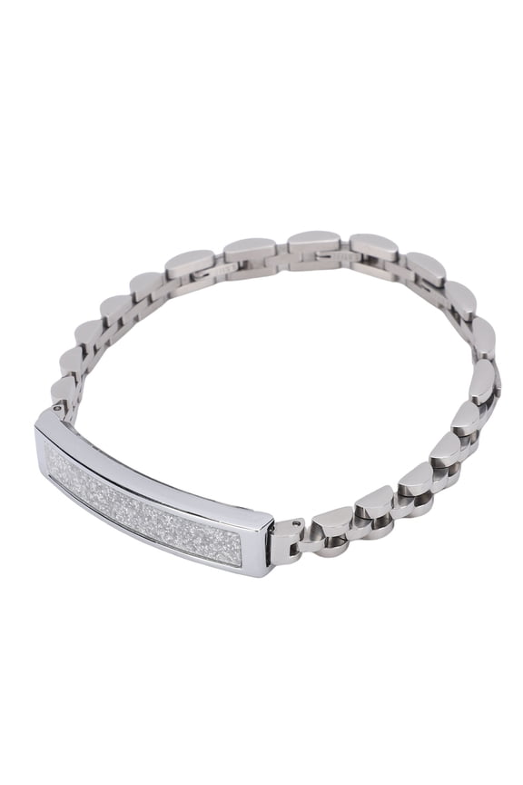 Smart Bracelet Fitness Tracker Bluetooth V5.1 Wristband with IP68 Waterproof Scientific Sleep Monitor Multiple Sports Mode Activity Health Tracker for Men Women, Silver (10 in / 25.4 cm)