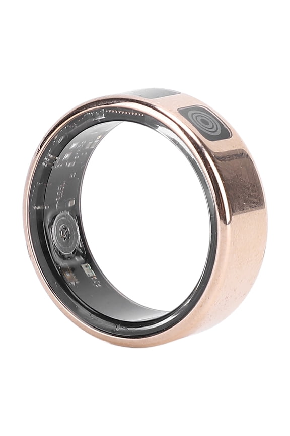 Smart Fitness Tracker Ring Size 9 Touch Screen Video Page Turner IP68 Water Resistant Gold (0.71 inches / 18 mm). Advanced Sleep and Health Monitor Multiple Sports Modes Unisex Wearable.