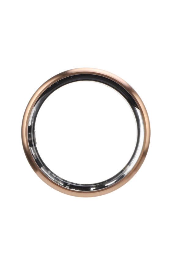Smart Ring Movement Tracks 50M Water Resistant Lightweight Aluminium Alloy Sports Fitness Tracker Ring Gold Frame Size 8 (0.72 in / 18.2mm ID, 2.24 in / 56.9mm Circumference)