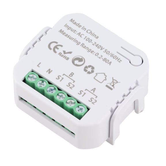 Suodoka Smart WiFi Power Monitor, 80A Current Energy Meter with Clamp Sensor, 110-240V Electricity Usage Tracker