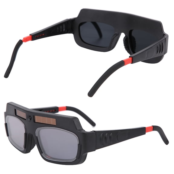 Suodoka Solar Auto Darkening Protective Welding Glasses Argon Arc Goggles Universal Fit Black (6.69 in / 17 cm)