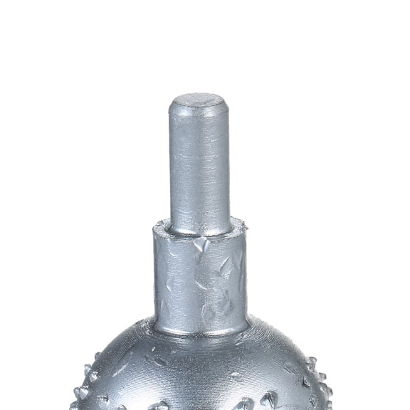 Suodoka Sphere Rotary Burr 1/4 inch / 6.35 mm Shank Carbide File Tungsten Steel Wood Carving Grinding Head Milling Cutter 1.18 inches / 3 cm Head For DIY Engineering