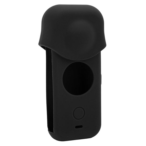 Suodoka Sports Camera Protective Cover for Insta360 One X2 Dustproof Silicone Action Camera Frame Black with Double Insurance and Lens Case 4.7 inches / 12 cm
