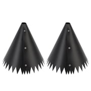 Suodoka Squirrel Proof Baffle for Bird Feeder Pole Outdoor Wrap Around Squirrel Guard Stopper Black PVC Protective Dome Baffle Cover Tool 14 inches / 35.6 cm for Garden Yard