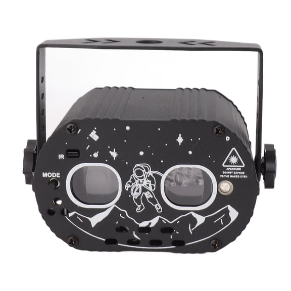 Suodoka Stage Laser Light Mini DJ Disco Party Lights RGB Sound Activated Remote Control LED Strobe Projection Light for Christmas Karaoke KTV Bar Live Stage Lighting (11.00 x 10.00 x 10.00 Inches)